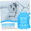 Homoyoyo 2pcs Winter Snow Toy Making Clips for Boy Girl Safe Molds Cartoon Design for Fun Outdoor Snow Play and Beach Activities Blue view 3