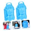 Homoyoyo 2pcs Winter Snow Toy Making Clips for Boy Girl Safe Molds Cartoon Design for Fun Outdoor Snow Play and Beach Activities Blue view 4