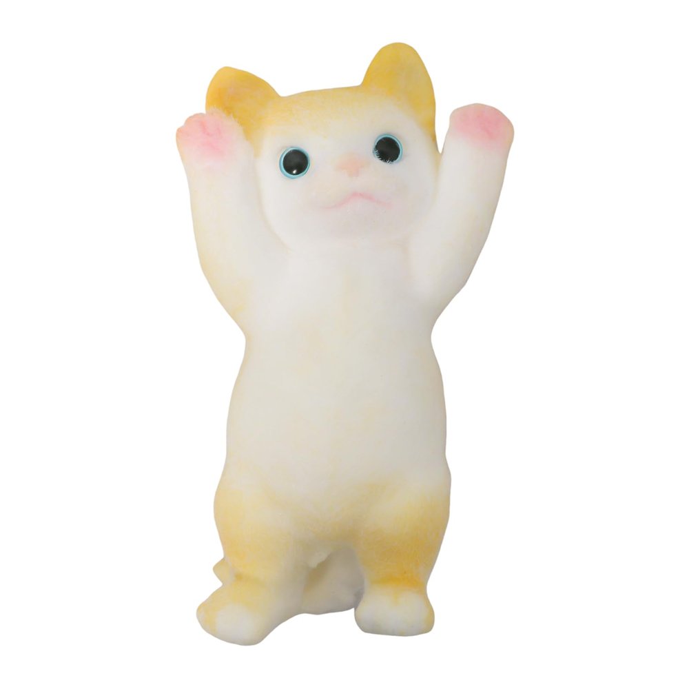 1pcs Yellow Big Squishy Cat Toy,Cute Cat Squeeze Toys for Stress Relief,Cat Shaped Squishy Toys,Cat Toy pet Simulation Cut cat Pinch Toy(1pcs Big Yellow cat)