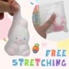 1pcs Squishy Rabbit Toys,Easter Basket Stuffers Bunny Soft Animal Squishies Easter Toys Stress Relief Fidget Toys Silicone Squeeze Toy for Kids Adults Easter Basket Ideas Gifts (1pcs) view 4