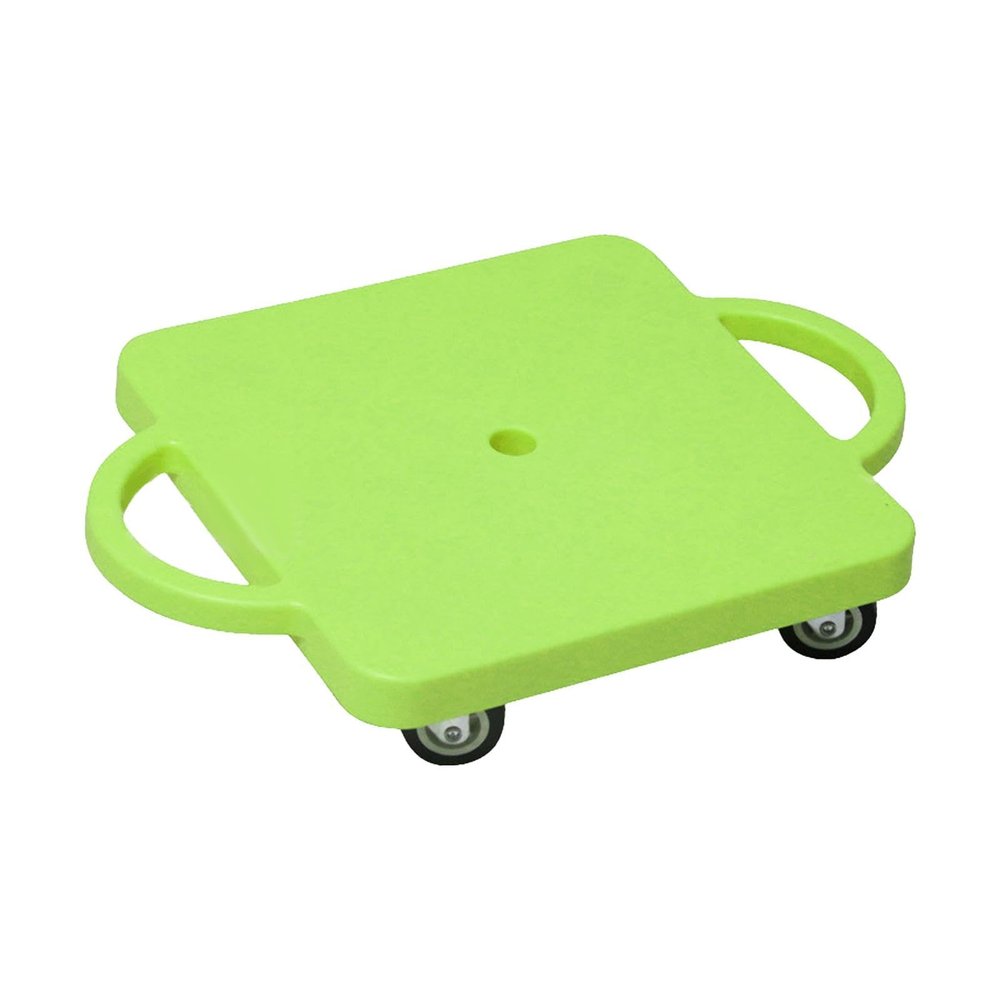 harayaa Kids Floor Sit Scooter with Handles Silent Universal Wheels Sports Exercise Portable Suitable for Children Adults Home Activitie, Green