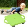 harayaa Kids Floor Sit Scooter with Handles Silent Universal Wheels Sports Exercise Portable Suitable for Children Adults Home Activitie, Green view 3