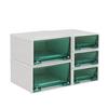 5pcs/Set 1:6 Scale Dollhouse Miniature mini Simulation Drawer Desktop Storage Box model/bjdob11blythe Collection Accessories (Green) view 1