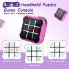 Tic Tac Toe Game, 4 in 1 Handheld Educational Game Machine, Electronic Tic Tac Toe Game for Education and Memory Growth, Home, Toy Board Game for Kids and Adults (Purple) view 2