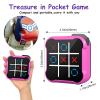 Tic Tac Toe Game, 4 in 1 Handheld Educational Game Machine, Electronic Tic Tac Toe Game for Education and Memory Growth, Home, Toy Board Game for Kids and Adults (Purple) view 3