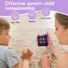 Tic Tac Toe Game, 4 in 1 Handheld Educational Game Machine, Electronic Tic Tac Toe Game for Education and Memory Growth, Home, Toy Board Game for Kids and Adults (Purple) view 4