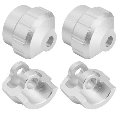 Aluminum Alloy Shock Cap Protector Upgrades Part for Arrma 1/7 Felony Infraction Limitless Mojave Fireteam 6S 1/8 Kraton Outcast Notorious Talion Typhon 6s, Replace ARAC8965 (Silver)