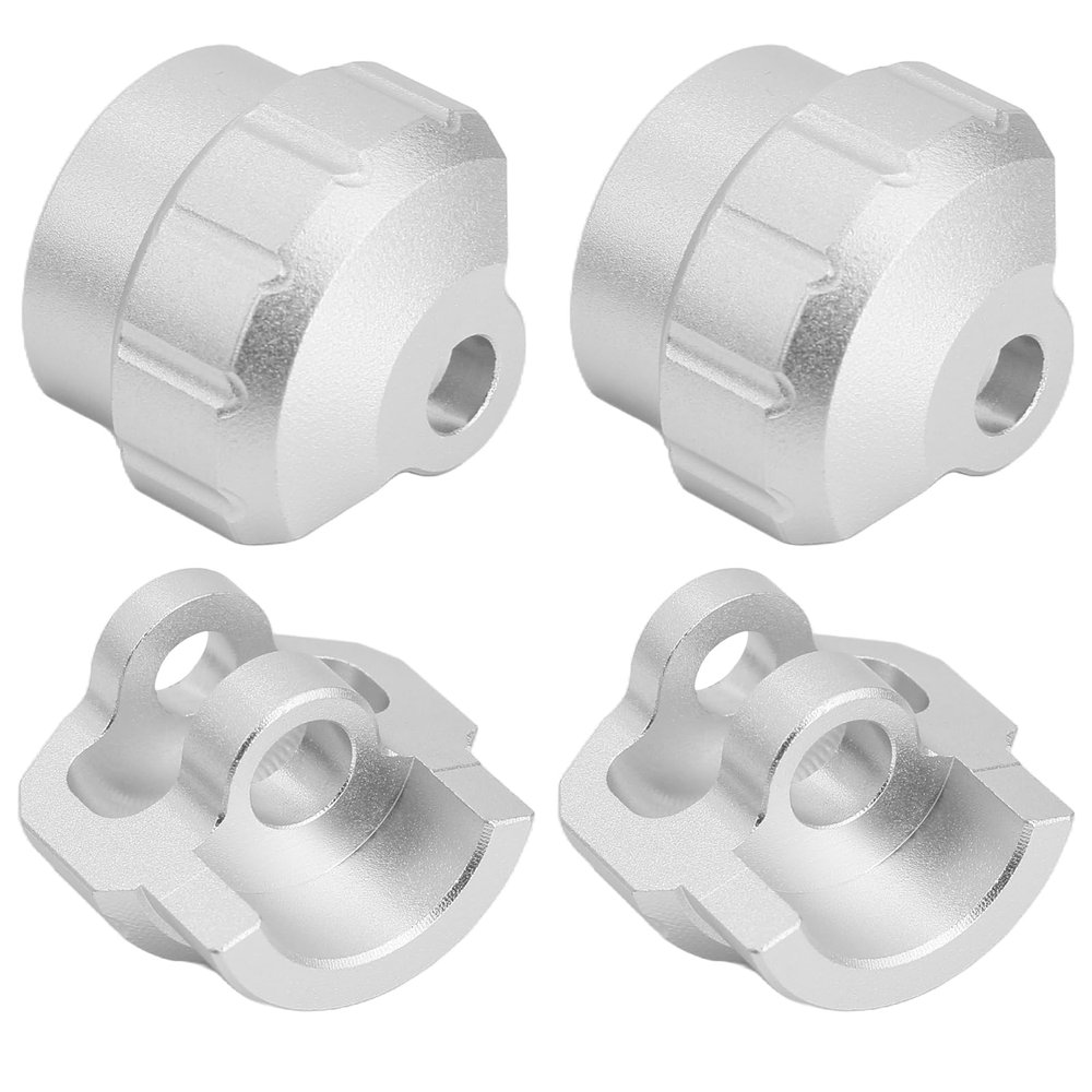 Aluminum Alloy Shock Cap Protector Upgrades Part for Arrma 1/7 Felony Infraction Limitless Mojave Fireteam 6S 1/8 Kraton Outcast Notorious Talion Typhon 6s, Replace ARAC8965 (Silver)