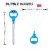 4PCS 5 Claw Bubble Wand, 32-Hole Smiley Face Bubble Wands with Five Claws, Bubble Claw Wand, Bubble Maker Blowing Machine Toy (10 Packs Concentrated Bubble Solution) view 4