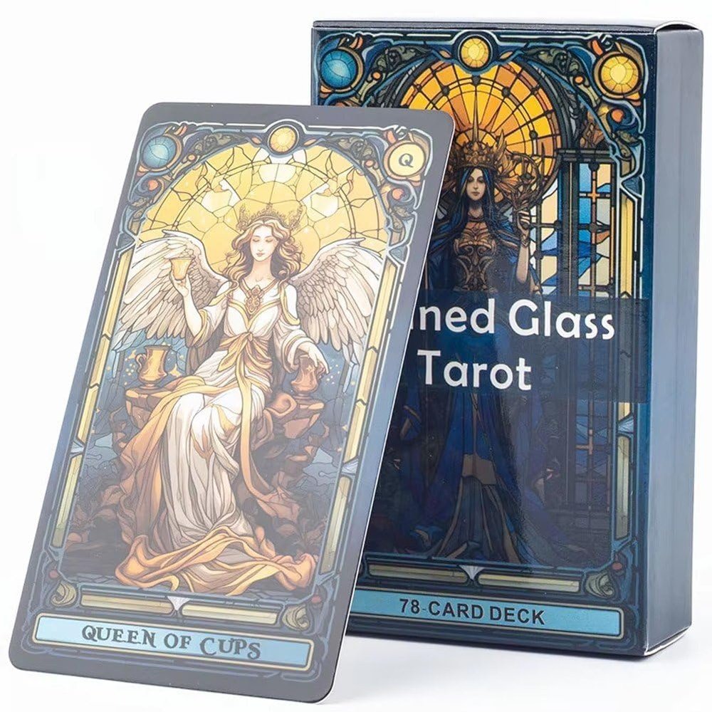 Haiyou Tarot Cards Deck, 78 Cards Tarot Cards, Entertainment Game Card Family Gathering Divination Board Playing Games Classic Future Telling for Family Party Game