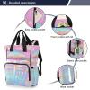 Kigai Mushrooms Diaper Bag Backpack for Baby Travel Waterproof MultiPocket Baby Bag with Insulated Bottle Holders & Stroller Straps for Mom & Dad view 2