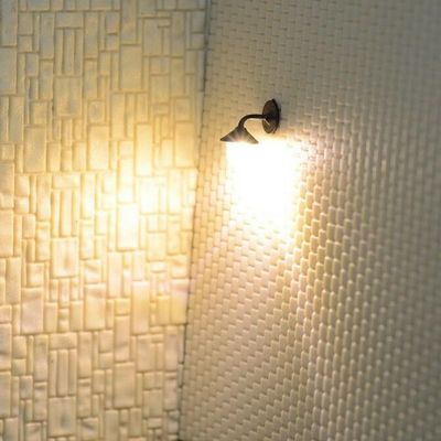 10PCS Miniature Wall Lamps, LED Wall Lights Sconces, H0 Scale Layout Model Building Kit for Sand Table Layout Miniature Landscape Dollhouse Decor
