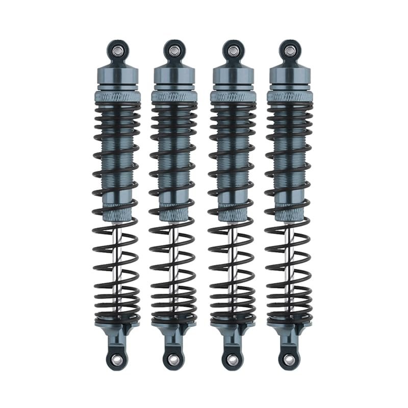 4Pcs Metal Front and Rear Shock Absorber Damper for Losi LMT 4WD Solid Axle Monster Truck 1/8 RC Car Upgrade Parts(Titanium)