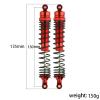 4Pcs Metal Front and Rear Shock Absorber Damper for Losi LMT 4WD Solid Axle Monster Truck 1/8 RC Car Upgrade Parts(Titanium) view 4