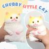 1pcs Big Squishy Cat Toy,Handmade Large Cute Soft Cat Funny Squeeze Toys for Stress Relief,Cat Shaped Squishy Toys,Cat Toy pet Simulation Cut cat Pinch Toy(1pcs Big cat-C) view 3