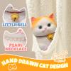 1pcs Big Squishy Cat Toy,Handmade Large Cute Soft Cat Funny Squeeze Toys for Stress Relief,Cat Shaped Squishy Toys,Cat Toy pet Simulation Cut cat Pinch Toy(1pcs Big cat-C) view 4