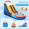 21.5FT Commercial Grade Inflatable Water Silde for Kids Adults, Heavy Duty PVC Adult Water Slides with Big Airtight Water Pool, Adult tWaterslide with 1100W Blower for Outdoor view 2
