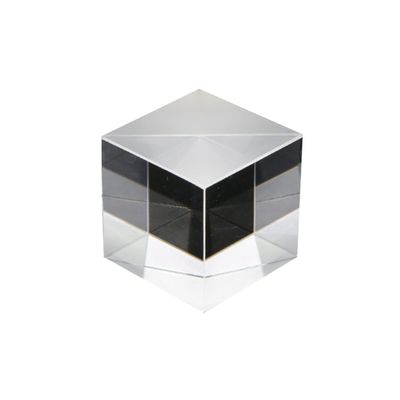 ZerHoc Crystal Optical Glass Prism Cube, K9 Optical Glass Prism Suitable for Physics Teaching and Decoration, 202020mm