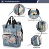 Kigai Flower Tree Diaper Bag Backpack for Baby Travel Waterproof MultiPocket Baby Bag with Insulated Bottle Holders & Stroller Straps for Mom & Dad view 2
