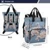 Kigai Flower Tree Diaper Bag Backpack for Baby Travel Waterproof MultiPocket Baby Bag with Insulated Bottle Holders & Stroller Straps for Mom & Dad view 3