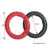MIXVZARF RC Upgrade Accessories for Axial for SCX10 II 90046 for TRX4 1/10 4Pcs Aluminum Alloy 1.9" Wheel Rims Outer Rings Decoration Accessories 52mm OD RC Rock Crawler Car Parts(Red) view 2