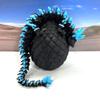 3D Printed Glow in The Dark Crystal Dragon with Egg, Black and Blue Crystal Dragon, Home Office Decor Executive Desk Toys, Fidget ADHD Toy for Autism/ADHD - GD003 view 4
