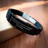 Cosplaying is Not a Hobby, It's a Life Skill Gift for Friends on Birthday - Glide lock Clasp Black Stainless Steel Silicone Adjustable Bracelt view 2