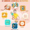 Busy Board for 1 Year Old Montessori Toys for 1 2 Boy Girl Toys Toddler Car Airplane Travel Activities Essentials 1-3 Busy Cube Stocking Learning Education Baby Toy 12-18 Months Birthday Gifts 1 2 3 view 3