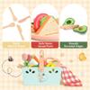 KizKnows Wooden Toy Picnic Playset, 31 Pcs Wooden Play Food Sets Sandwich Stacking Toys for Kids Pretend Play Cutting Food Toys Toddlers Play Kitchen Accessories Gift for Girls Boys Age 3+ view 4