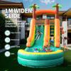 26.4FT Extra Inflatable Water Silde Swimming Pool for Kids Adults, Heavy Duty 100% PVC Water Slide with Big Airtight Water Pool, Double Water Slides with 1100W Blower, Basketball Hoop view 3