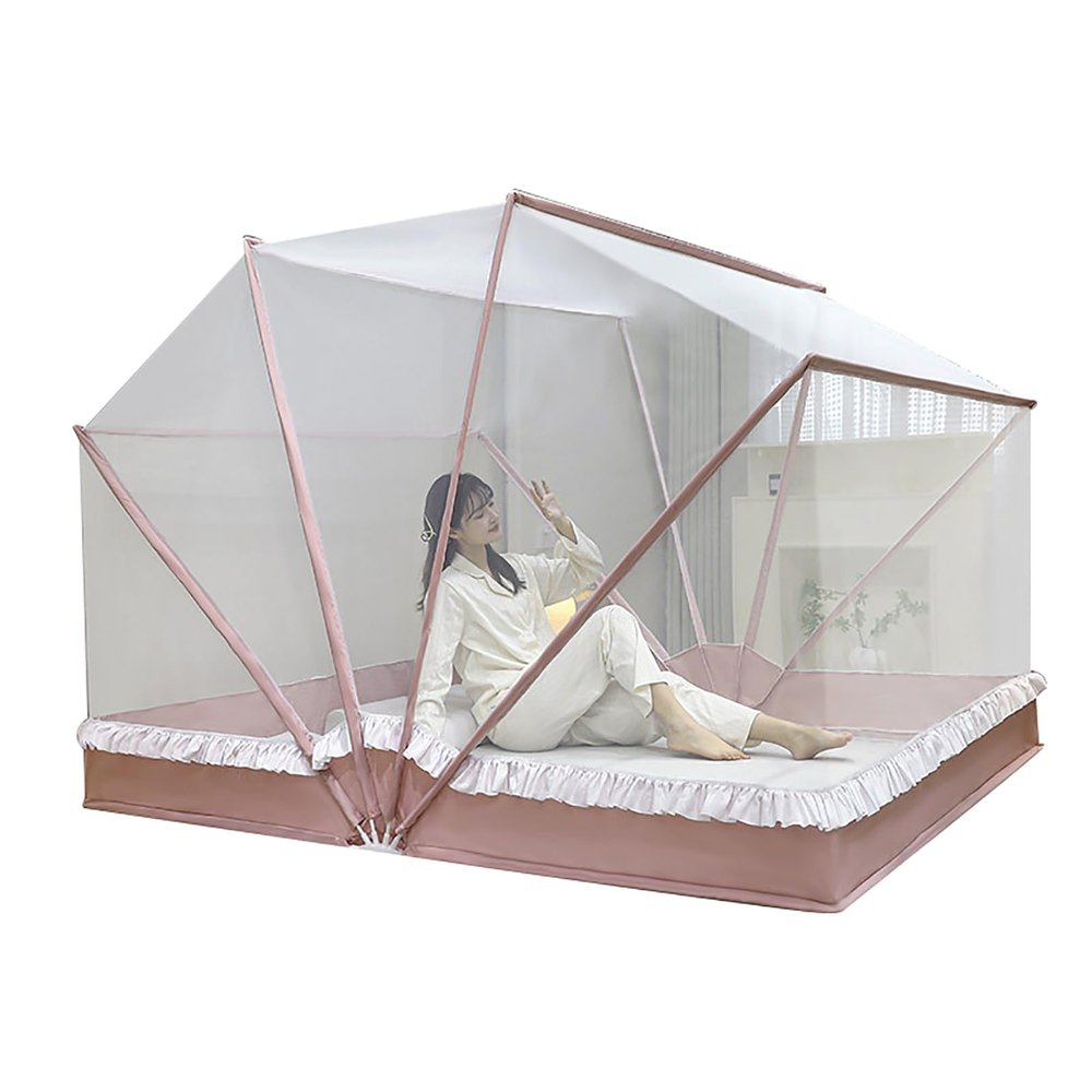 Mosquito Net Tent - Portable Lightweight Transparent Canopy Curtains, Folding Design for Outdoor Use, 80x190cm