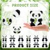 38 Pcs Adopt a Panda Party Favors Include 12 Mini Panda Stuffed Animals 12 Foldable Boxes 12 Adoption Cards 1 Adopt Sign 1 Fence for Jungle Party Supplies Pet Adoption Baby Shower Birthday Gifts view 2