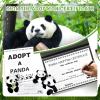 38 Pcs Adopt a Panda Party Favors Include 12 Mini Panda Stuffed Animals 12 Foldable Boxes 12 Adoption Cards 1 Adopt Sign 1 Fence for Jungle Party Supplies Pet Adoption Baby Shower Birthday Gifts view 4