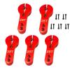 5Pcs 25T Aluminum Servo Horns M3 Threads Metal Steering Arm 25T Steering Arm for RC Car Truck Buggy Airplane(Red) view 1