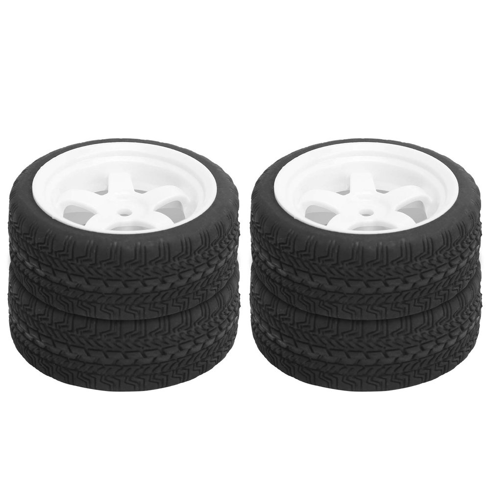4Pcs 65mm Non Slip RC Rubber Tires Wheel Upgrade Accessory Fit for WPL D12 1 10 The Tire Has RC TireModel Car Tires1 10 RC WheelsRC Rubber TireRC Tyre for WPLRC Car Acces