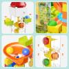 burgkidz Electric Marble Run with Automatic Elevator Lift - STEM Building Toy for Kids Ages 4-8, 102 PCS Construction Set with 10 Marbles & Transparent Track, Compatible with Standard Building Blocks view 3