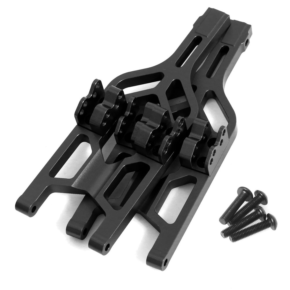 Aluminum Alloy Lower Suspension Arm Swing Arm #5132R RC Upgraded Parts for TRAXXAS 1/10 E-Maxx T-Maxx RC Car (Black)