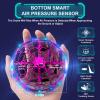 Hand Operated Flying Toy Drone for Kids, 360 Hands Free Motion Sensors Mini Drone with Cool LED Lights, Easy Indoor Small UFO Toy Flying Ball Drone for 6 7 8 9 10+ Year Old Boys and Girls (Pink) view 3