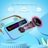 TOZDTO Karaoke Machine for Kids Adults, Birthday Gifts Toys for Girls Boys Age 3-12+,Mini Portable Bluetooth Singing Speaker with 2 Wireless Microphones & LED Lights (Blue) view 3