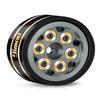 9IMOD 1.0 Beadlock Wheel Rims Black Coating Brass Rims, Heavy Duty Aluminium RC Wheels for 1/24 1/18 RC Crawler Upgrade Axial SCX24 AX24 TRX4M FCX24 Gladiator Deadbolt Bronco C10 JLU (Grey) view 3