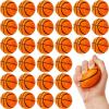 30 Pack 2.5 Inch Basketball Stress Ball,Mini Soft Foam Basketballs,Squeeze Sports Balls for Sport Theme Party Favor Kids Decoration Stress Relief view 1