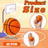 30 Pack 2.5 Inch Basketball Stress Ball,Mini Soft Foam Basketballs,Squeeze Sports Balls for Sport Theme Party Favor Kids Decoration Stress Relief view 2