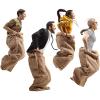 Burlap Potato Sack Race Bags - Field Day Family Reunion 4th of July Easter Halloween Game, Outdoor Camping Picnic Birthday Party Outside Yard Lawn Carnival Games view 1
