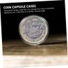 100pcs Professional Clear 21mm Coin Capsules Holder Case Transparent Coin Protectors for Collectors and Commemorative Storage view 2