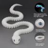 3D Printed Snake Animals Toys, Articulated Flexible 3D Printed Viper Fidget Toy, Realistic Slithering Design, Home Office Executive Desk Decor (Rainbow Glow, 18 in) view 2