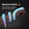 3D Printed Snake Animals Toys, Articulated Flexible 3D Printed Viper Fidget Toy, Realistic Slithering Design, Home Office Executive Desk Decor (Rainbow Glow, 18 in) view 3