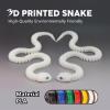 3D Printed Snake Animals Toys, Articulated Flexible 3D Printed Viper Fidget Toy, Realistic Slithering Design, Home Office Executive Desk Decor (Rainbow Glow, 18 in) view 4