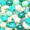 TRENDPLAY Ball Pit Balls for Toddlers, Star Heart Moon Shape 200 Pieces, Plastic Toy Balls for Boys Girls Kids Dogs, Pearl Dark Green view 1