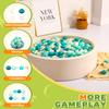 TRENDPLAY Ball Pit Balls for Toddlers, Star Heart Moon Shape 200 Pieces, Plastic Toy Balls for Boys Girls Kids Dogs, Pearl Dark Green view 4