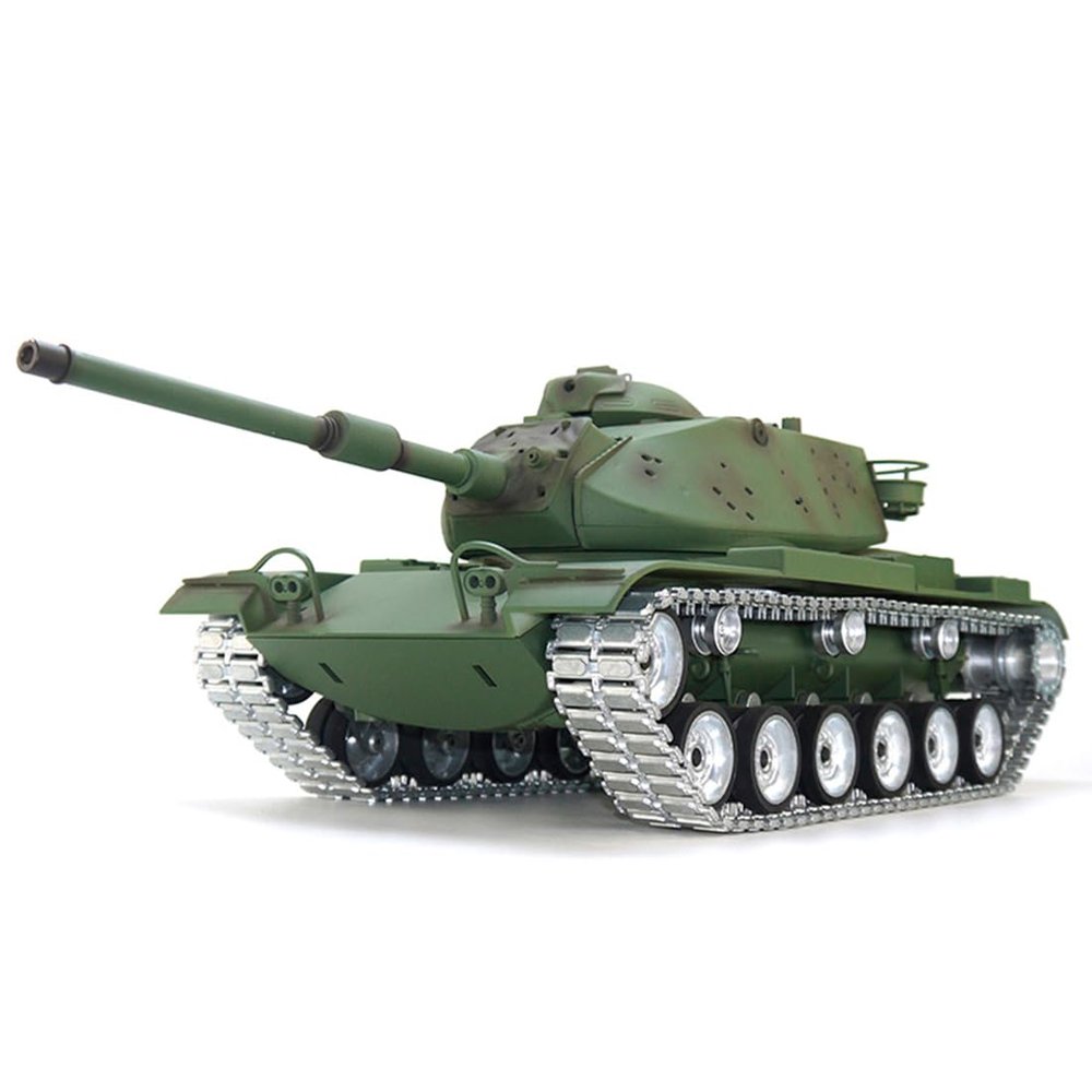 GoAssemb 1/16 Scale RC US M60A3 Tank 2.4G Remote Control Infrared Combat Battle Tank with Sound, Light & Smoke Effects, Military Vehicle Model for Adults, Professional Version